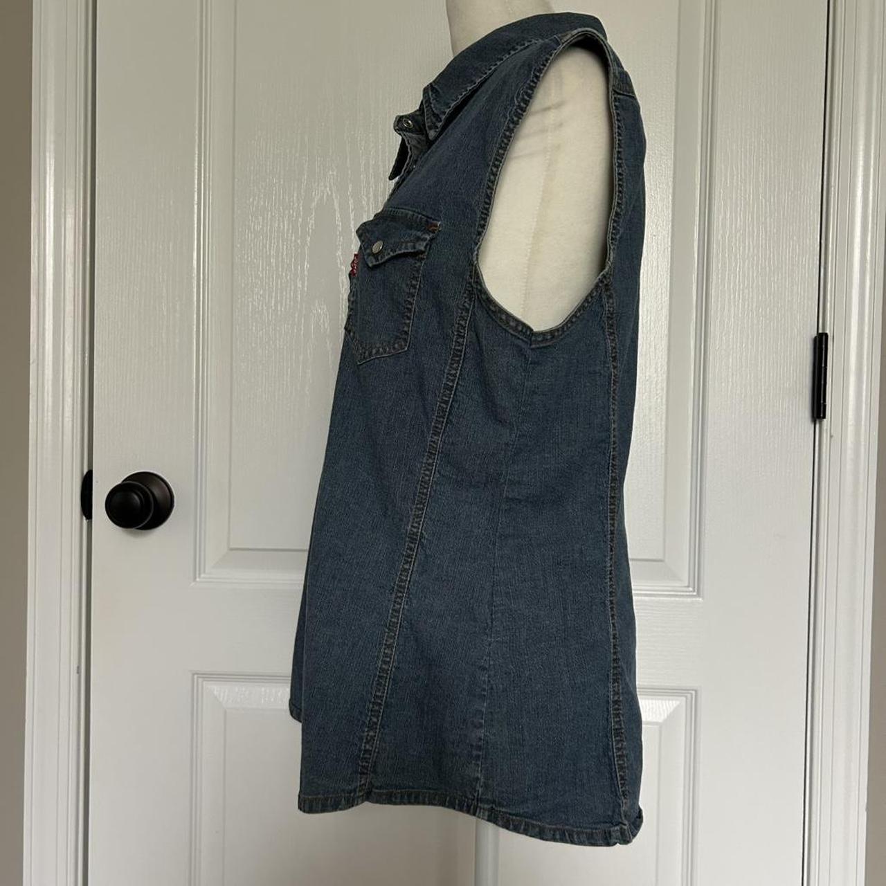 Levi's Women's Vest - Blue/Navy - XL – Levi's den… - image 8