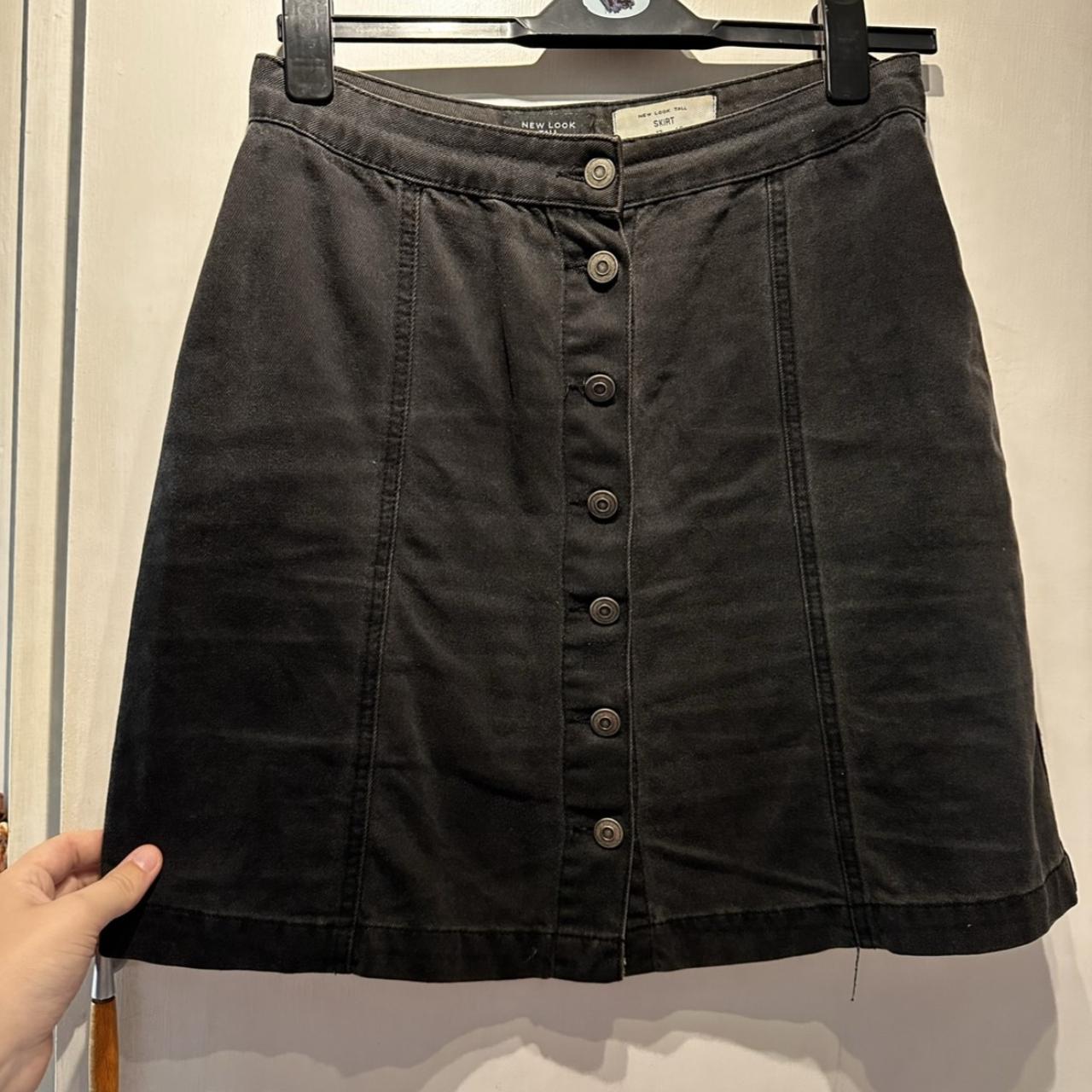 New Look TALL black denim skirt New look TALL... Depop