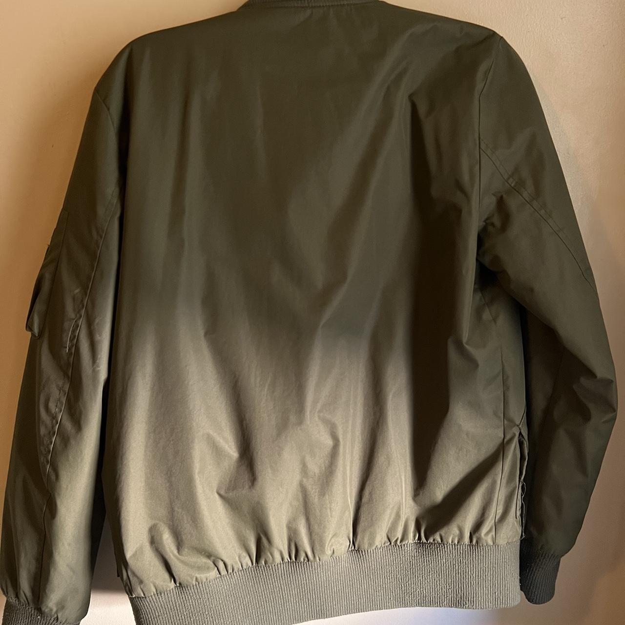 Y2K XRAY Jeans Bomber Flight Jacket Army Green... - Depop