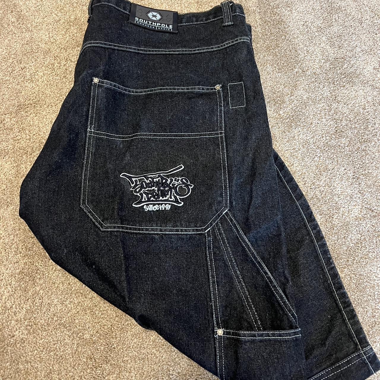 SouthPole denim jean shorts size 48 - Depop