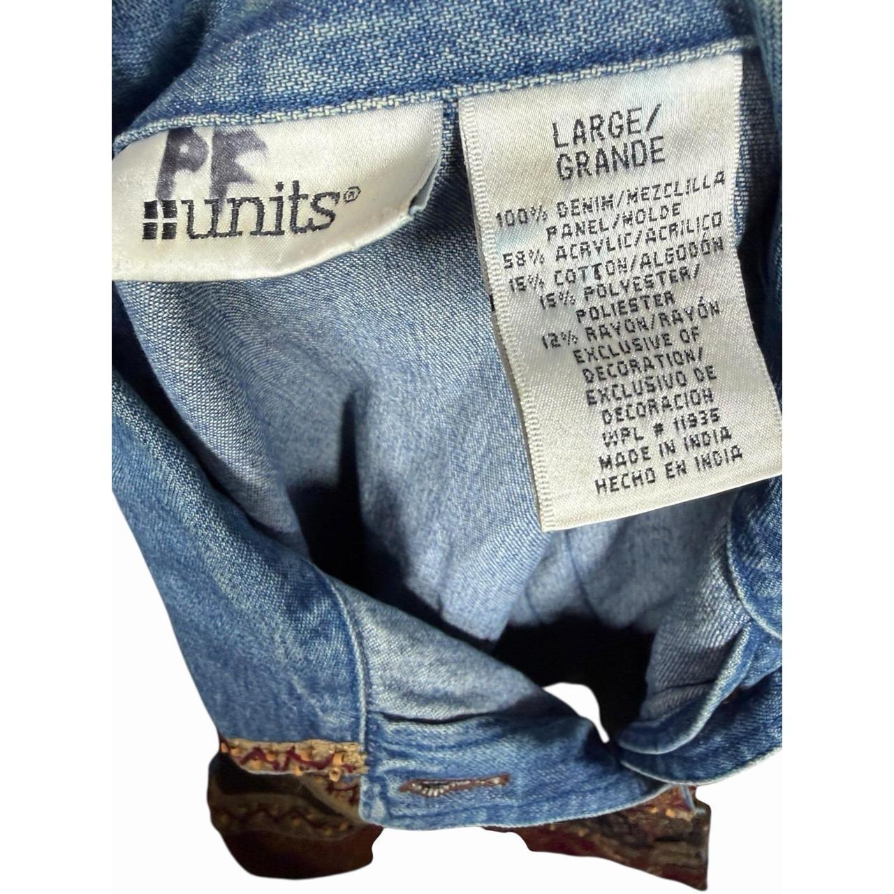 Women's Jacket - Multi - L – Vintage Patchwork Ta… - image 8