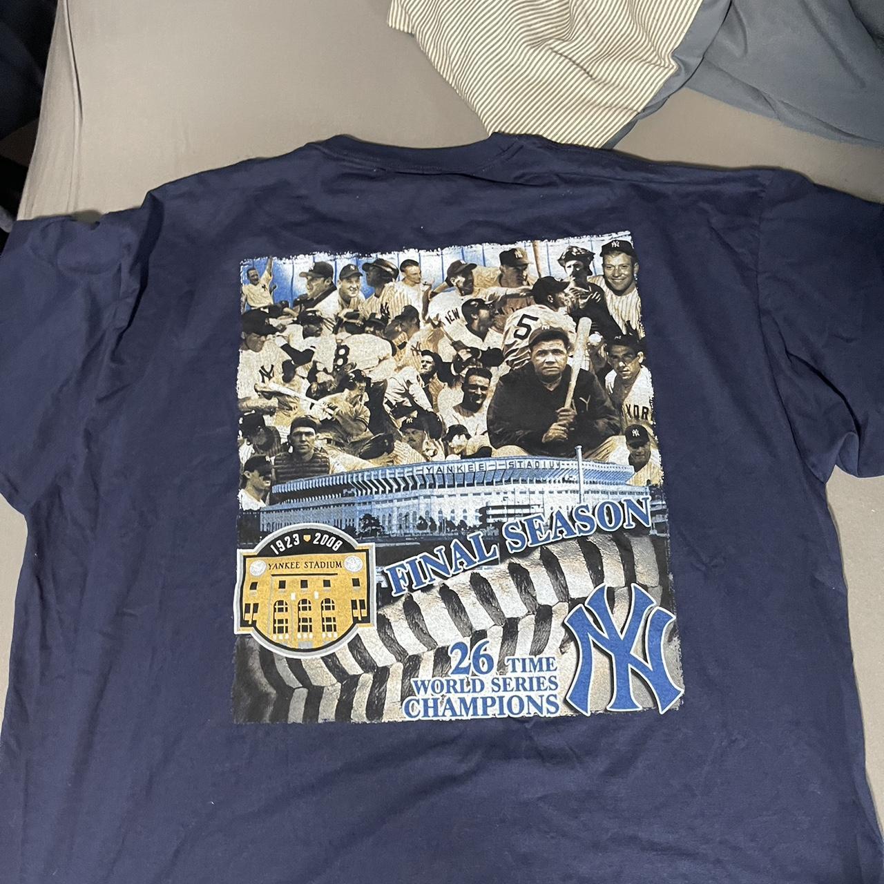 Vintage 2008 New York Yankees Yankee Stadium Final Season T-Shirt