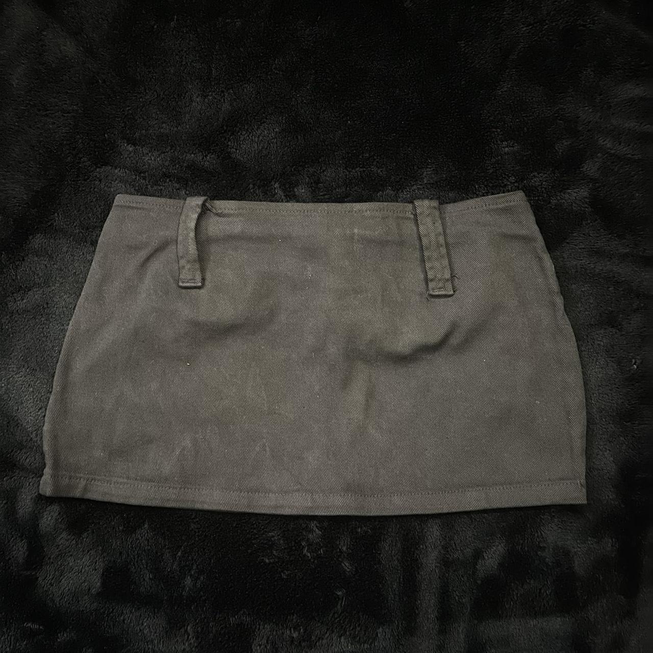 Vintage Micro Mini Oversized Buckle Skirt -marked... - Depop