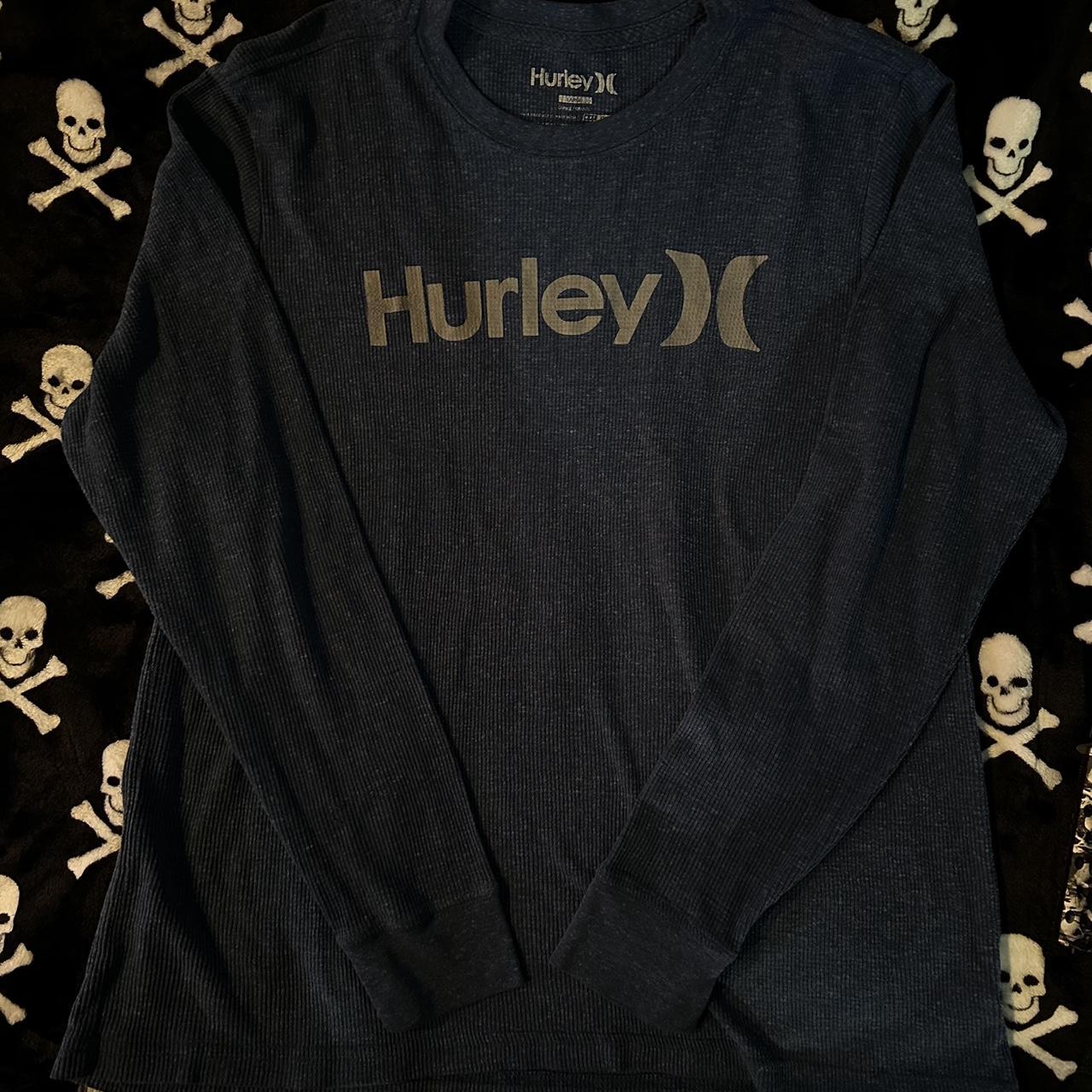 hurley long sleeve polo