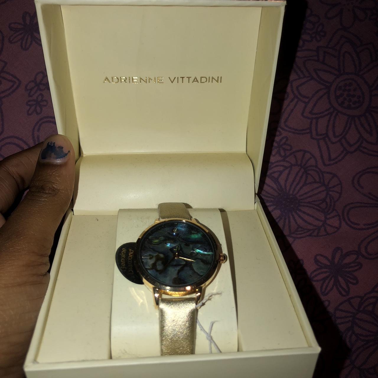 Adrienne vittadini genuine 2024 diamond collection watch