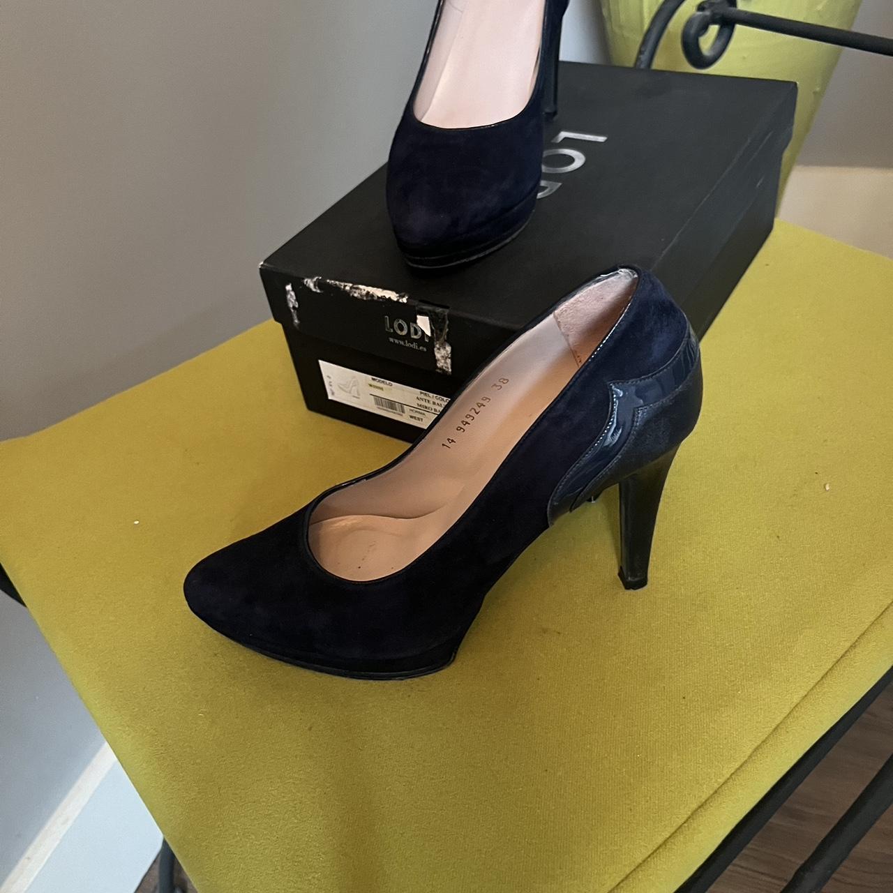 Lodi Navy High Heel Shoe in excellent condition size 5 Depop