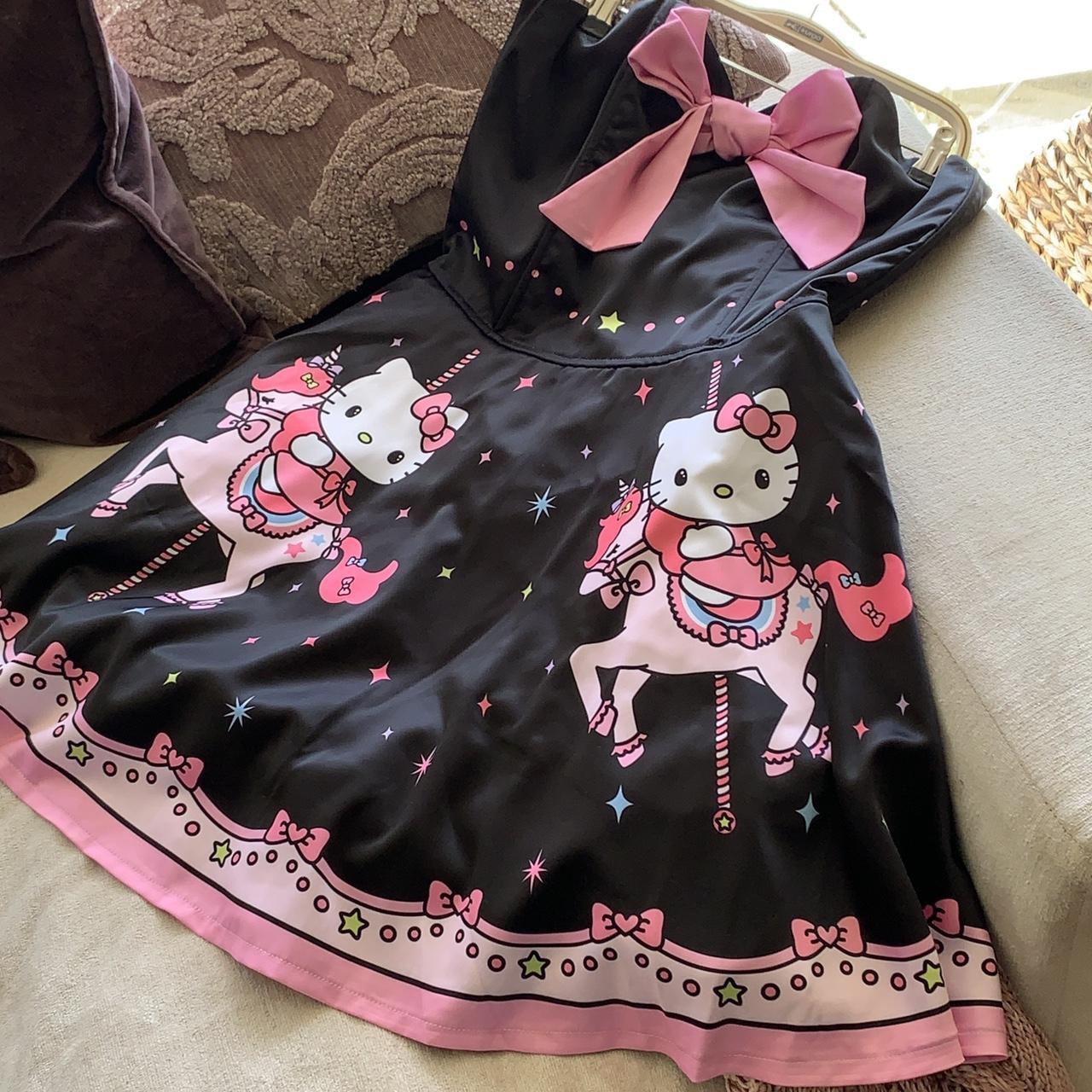 New Hello Kitty x Dolls Kill Party Dress. Strapless | Depop