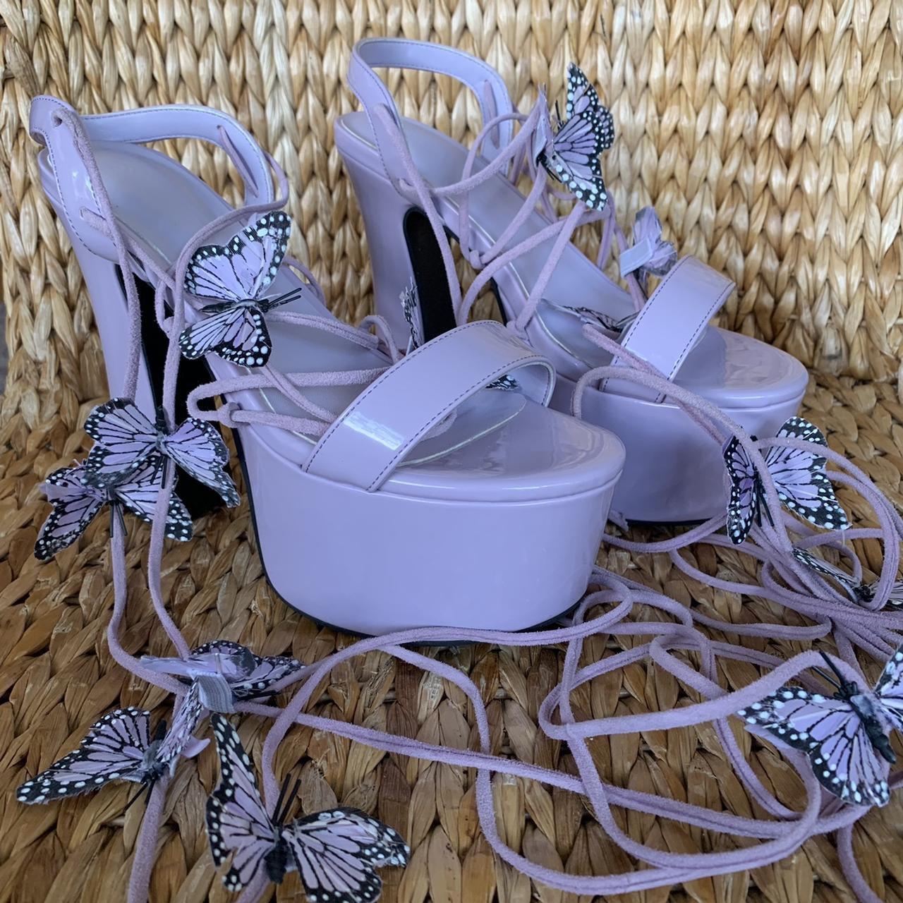 New Pixie Queen Lace up platform sandals from Sugar. Depop