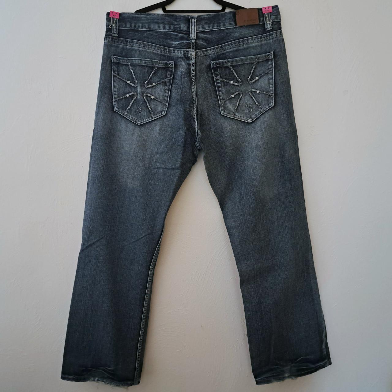 Flypaper Maltese or Iron Cross Jeans 36x32 Y2K... Depop