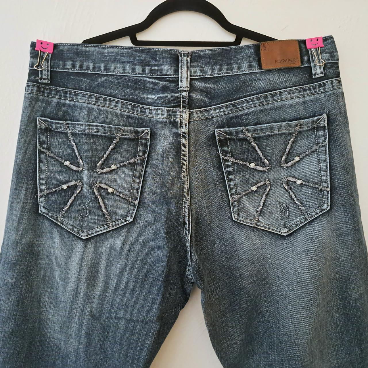 Flypaper Maltese or Iron Cross Jeans 36x32 Y2K... Depop