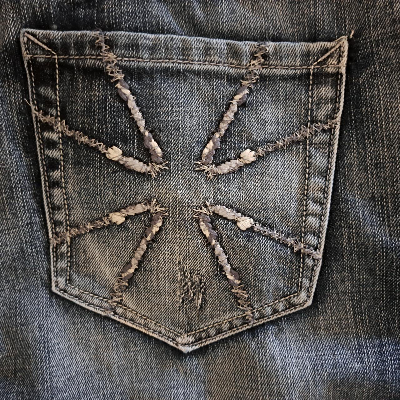 Flypaper Maltese or Iron Cross Jeans 36x32 Y2K... - Depop