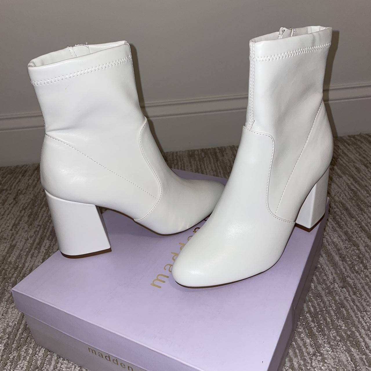 Madden girl white on sale booties