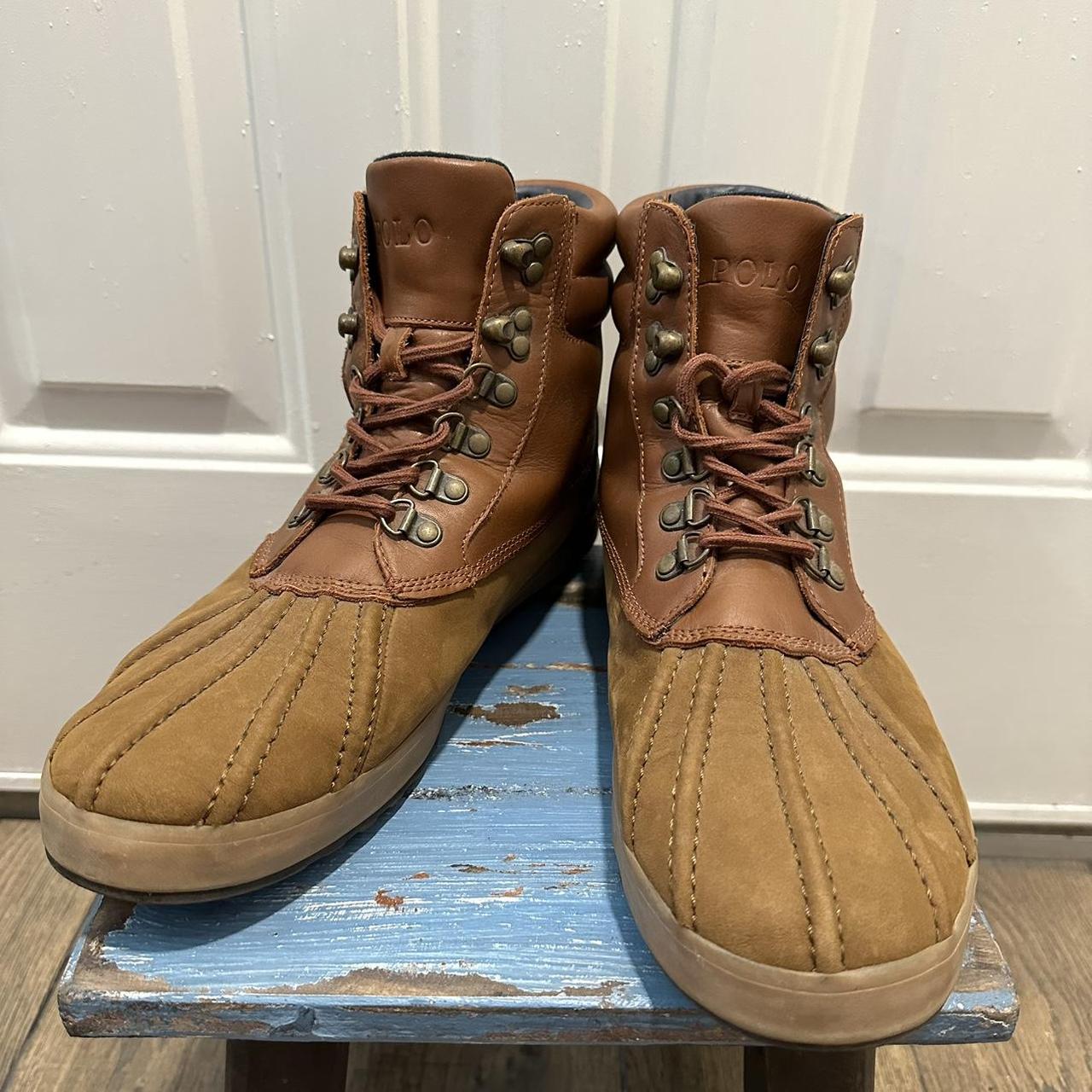 mens brown polo boots