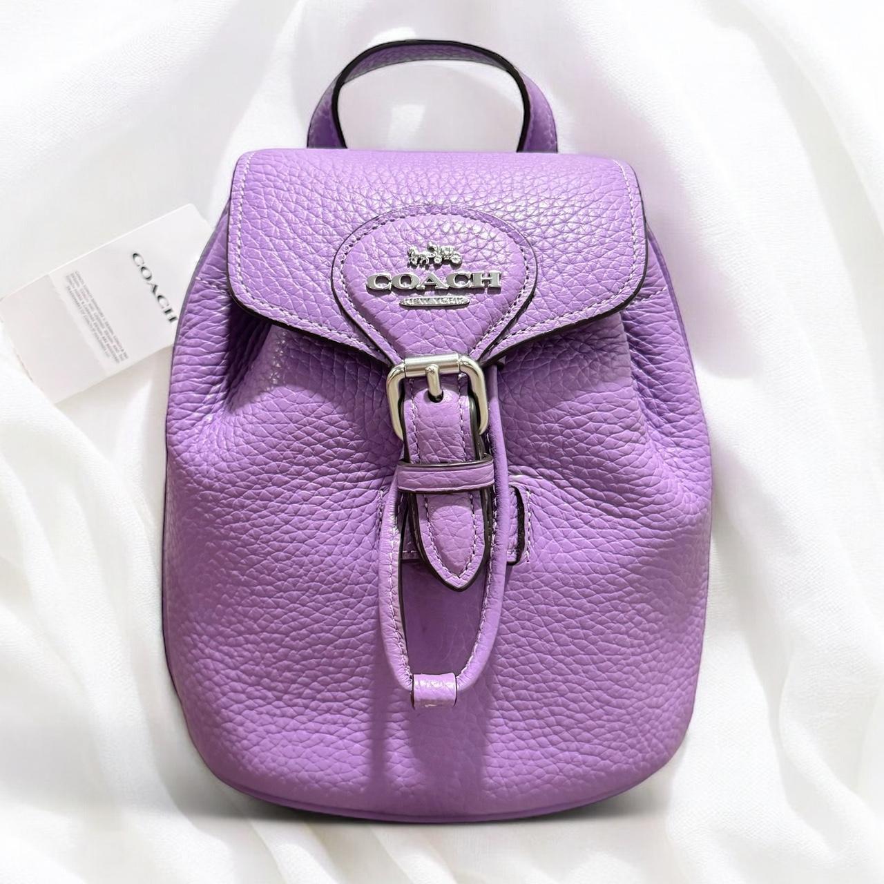 Coach purple backpack cheapest