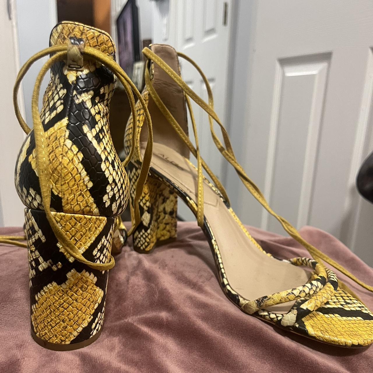 aldo snake heels