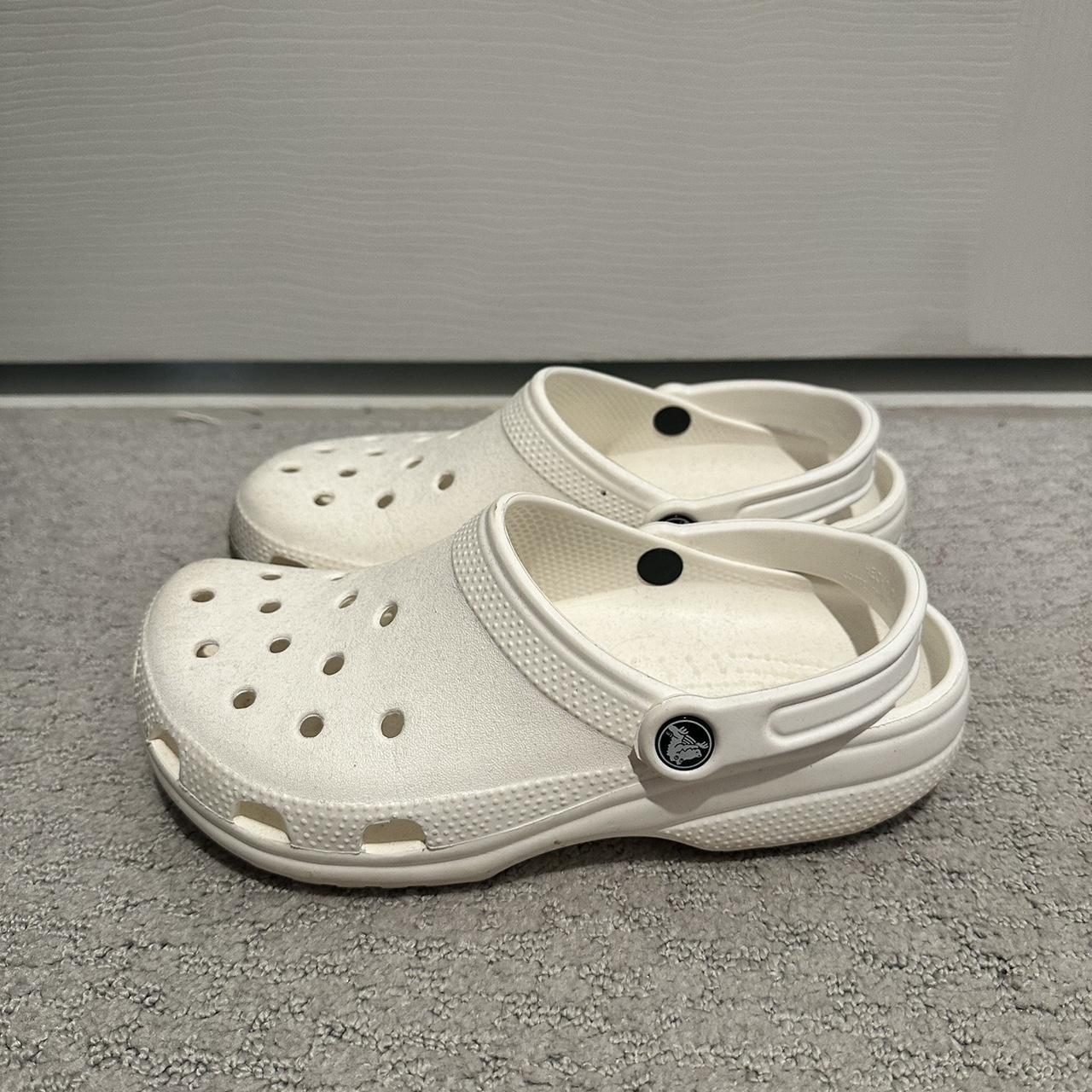 White Crocs W US 9 - Depop