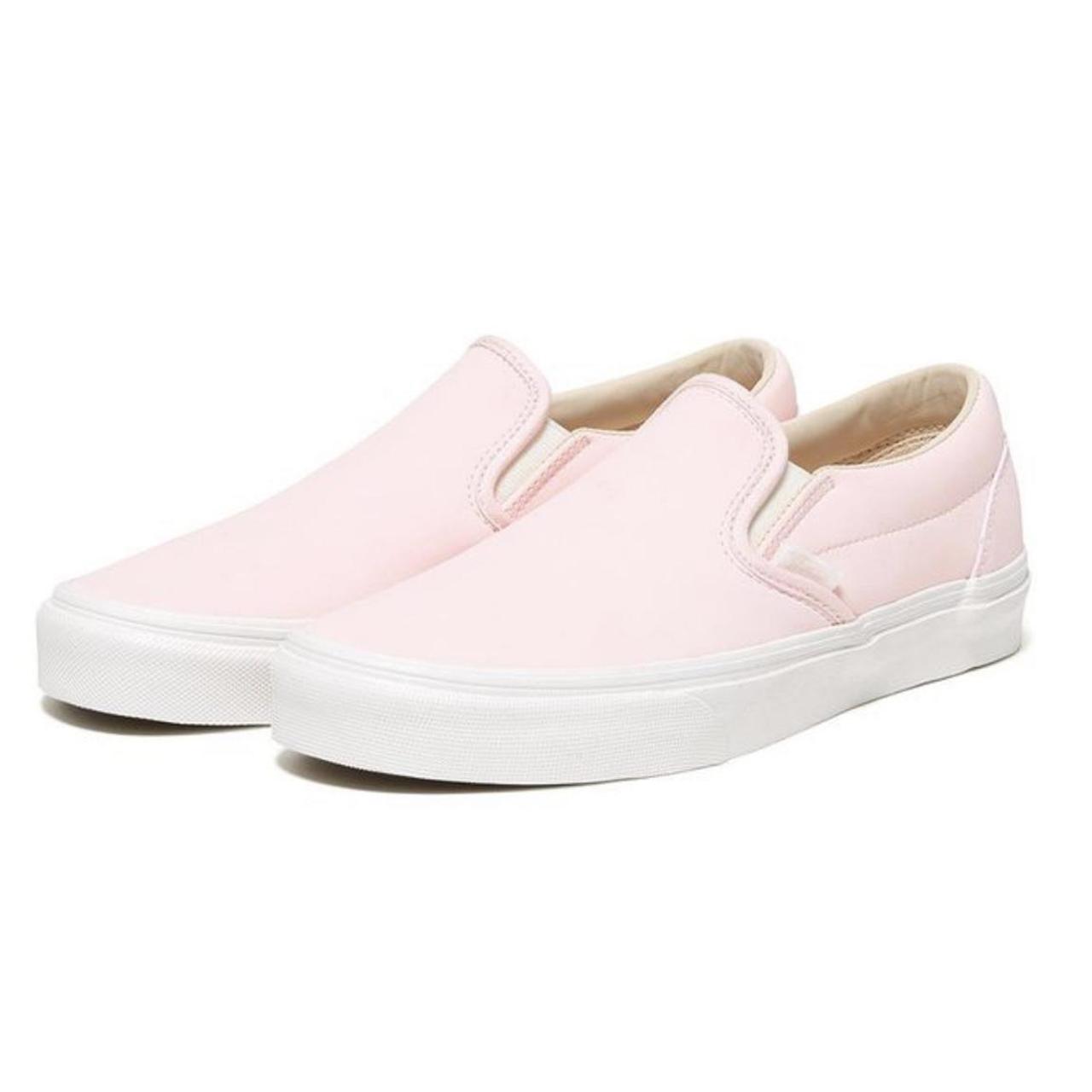 Pale pink leather vans online