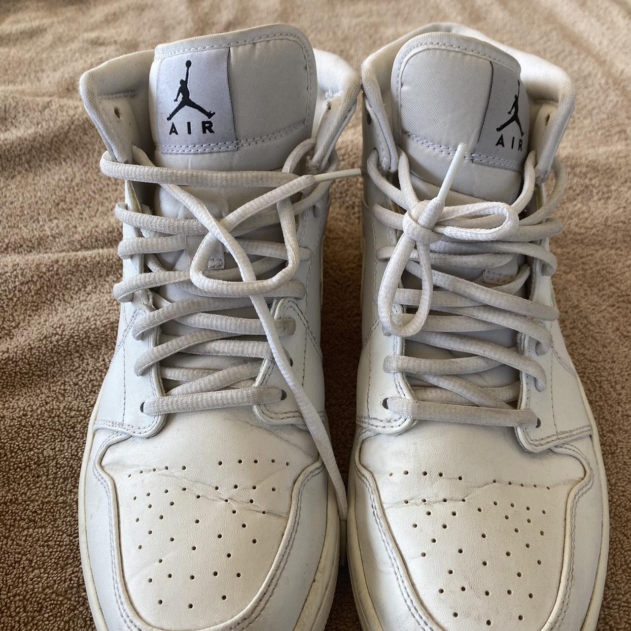 White Nike high top air Jordan’s - Depop