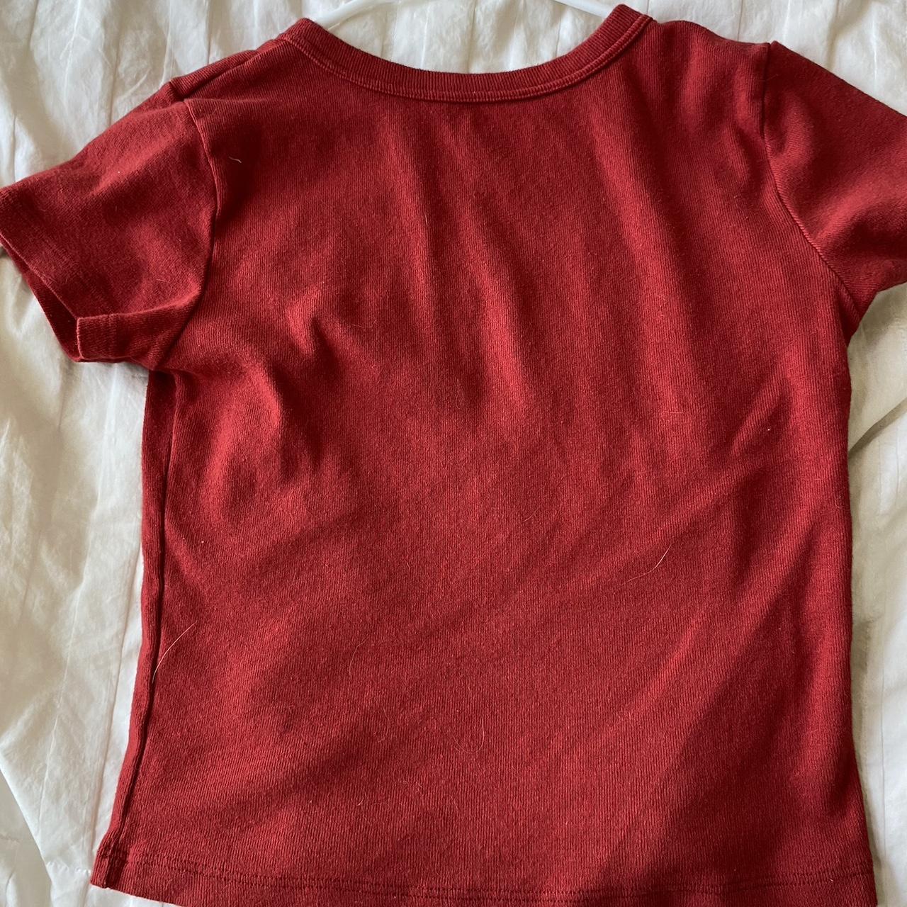 One size brandy Melville red baby... Depop