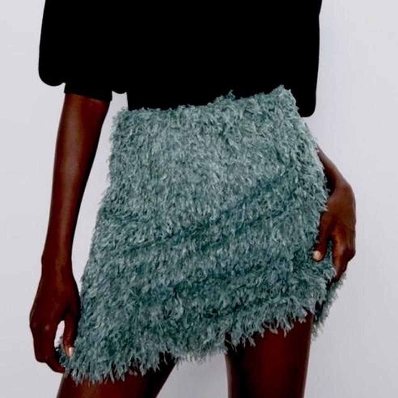 Feather shop skirt zara