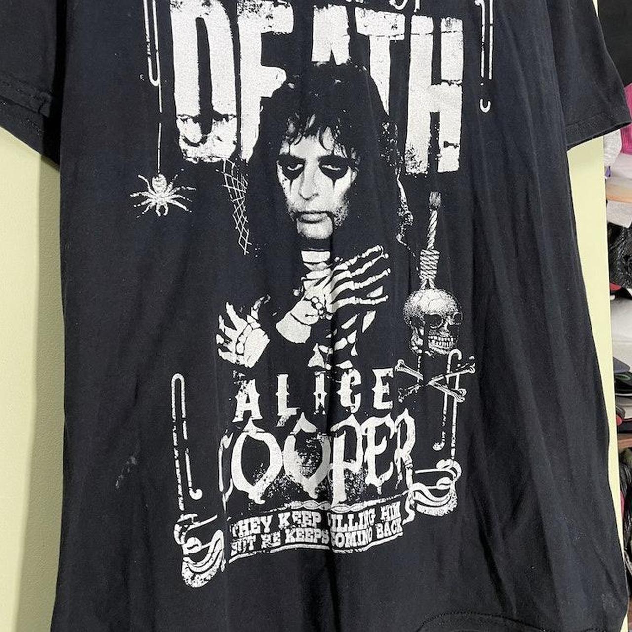 VINTAGE Y2K ALICE COOPER BAND SKULLS DEAD FACE