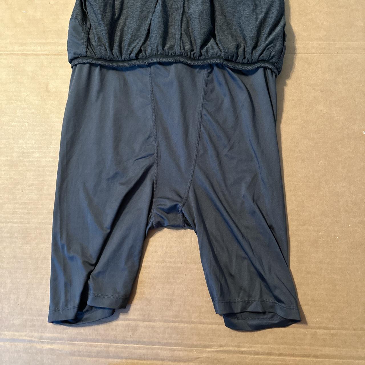 Dark grey spyder shorts with compression shorts... - Depop