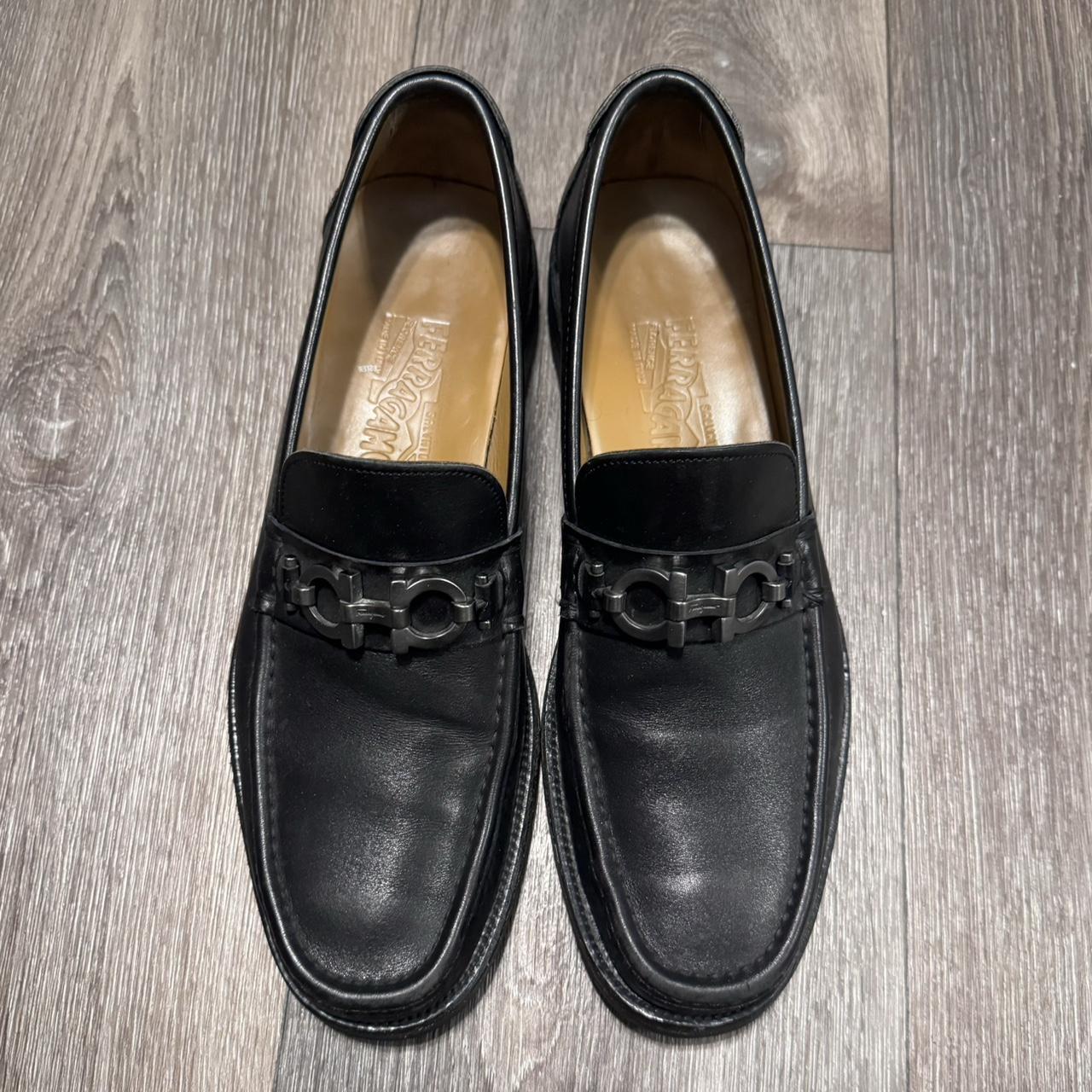 Salvatore Ferragamo black loafers. Really good... - Depop