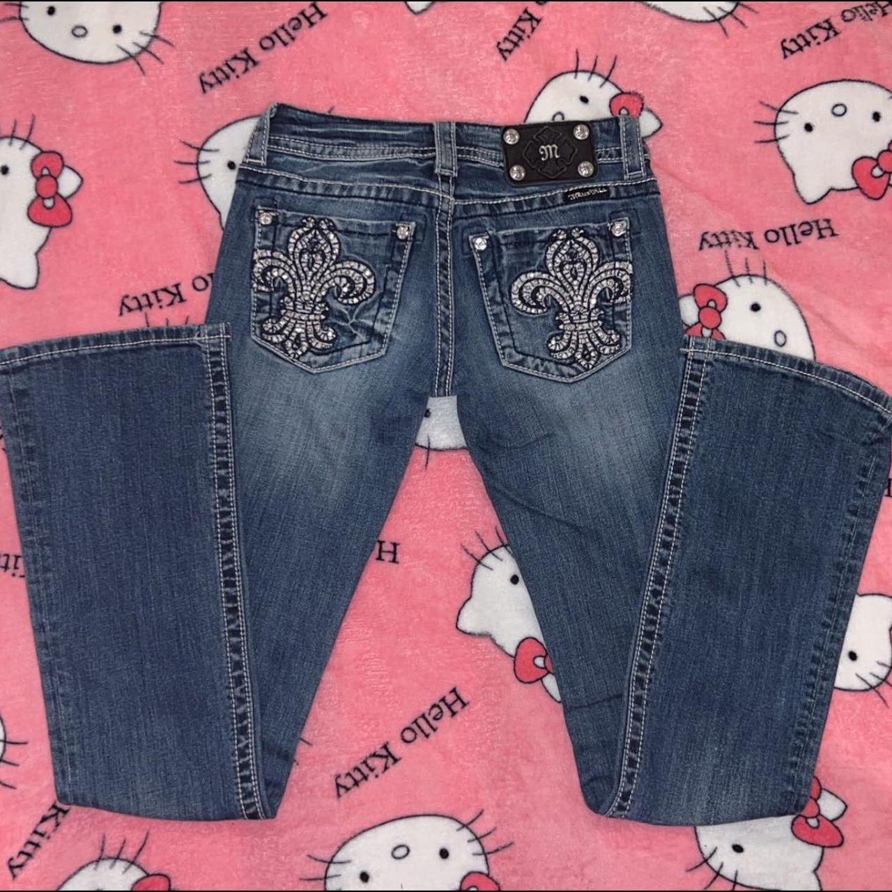 size 25 miss me bootcut jeans #missmejeans... - Depop