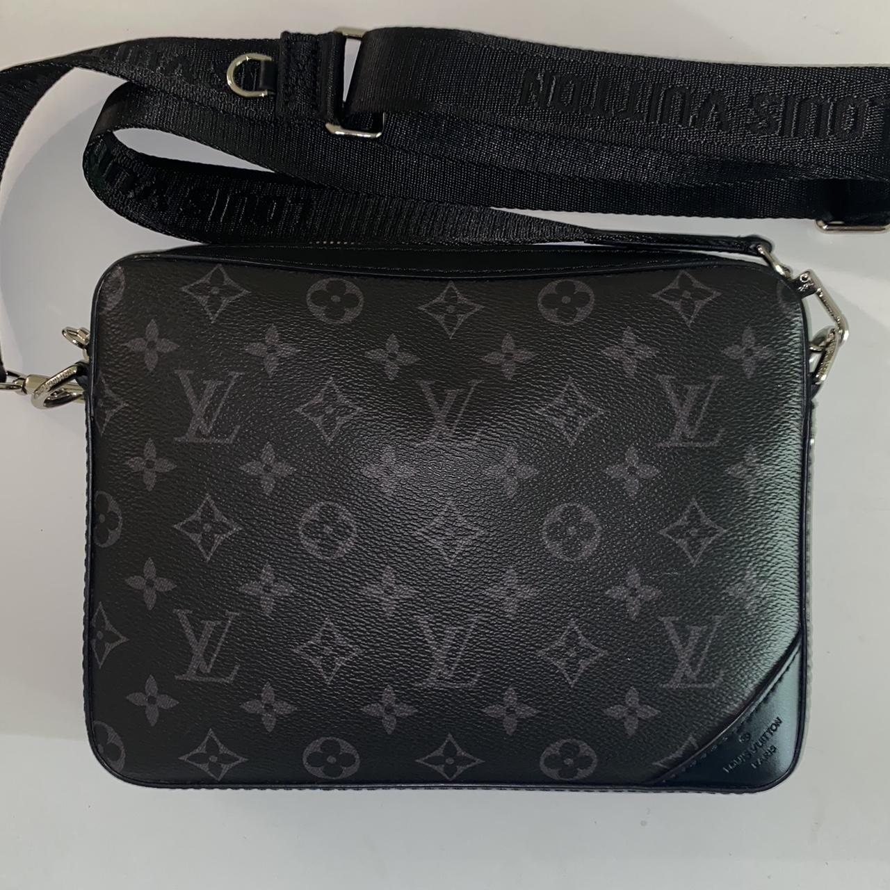 black louis vuitton lv bag - in excellent condition... - Depop