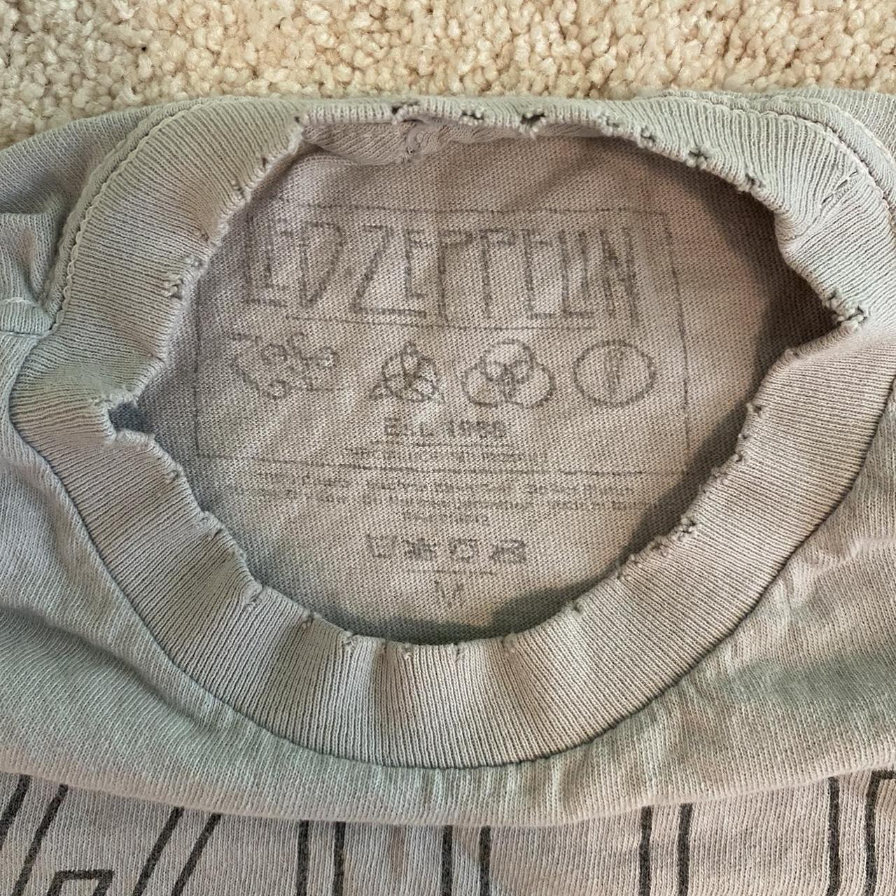 Brandy Melville Led Zeppelin distressed tshirt Made... Depop