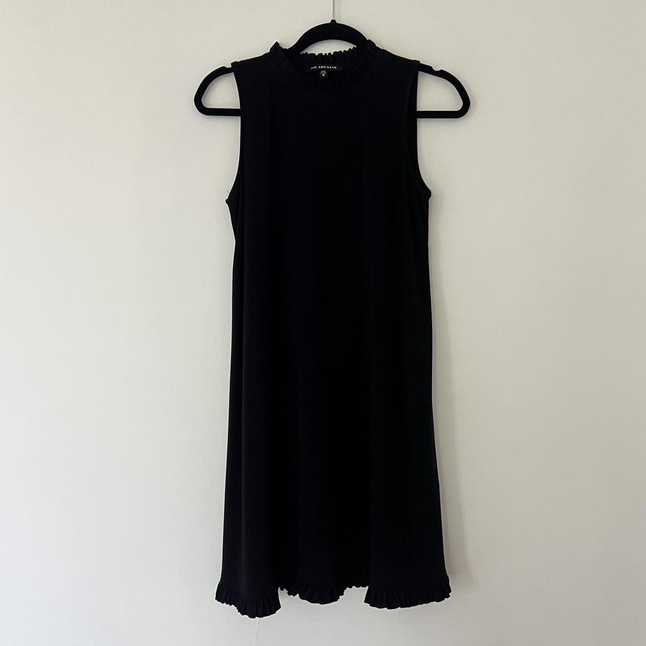 Women's Dress - Black - M – Nik and Nash ruffled trim black sleeveless …