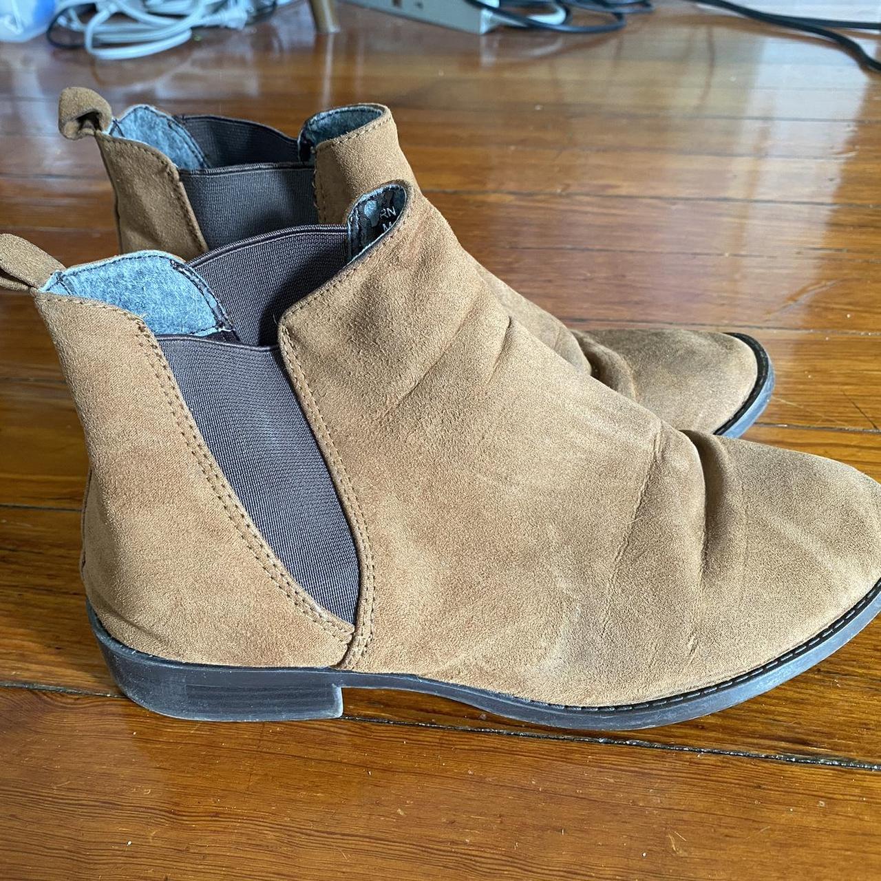 Dark tan sale booties