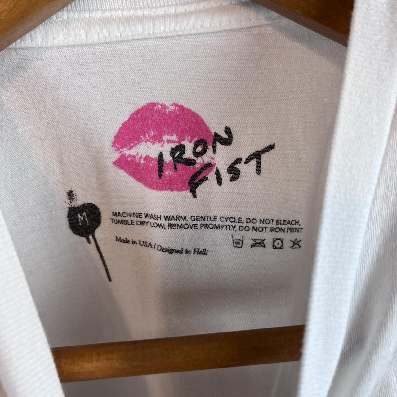 Iron Fist Women's White and Black T-shirt (5)