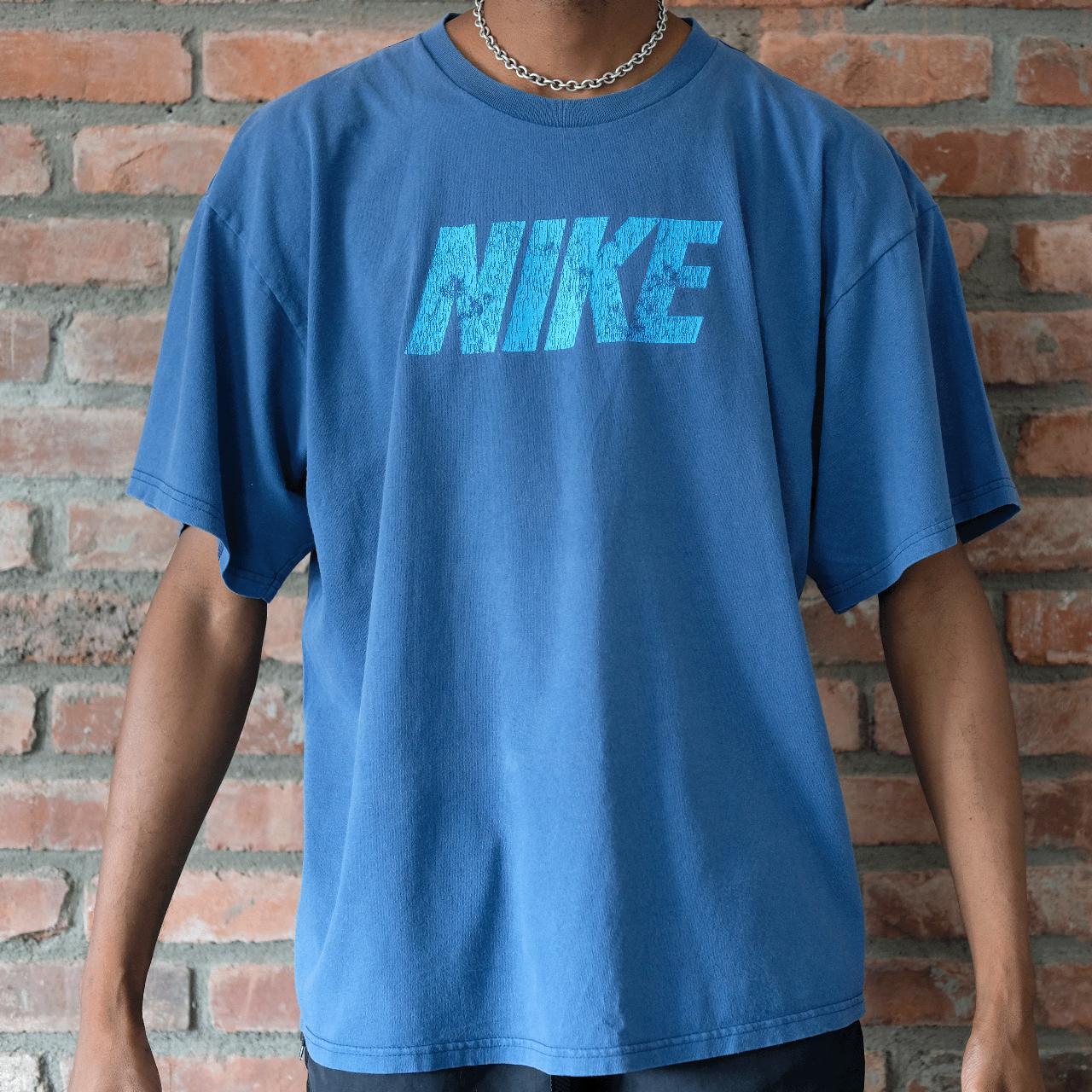 Nike Men's T-Shirt - Blue - XL