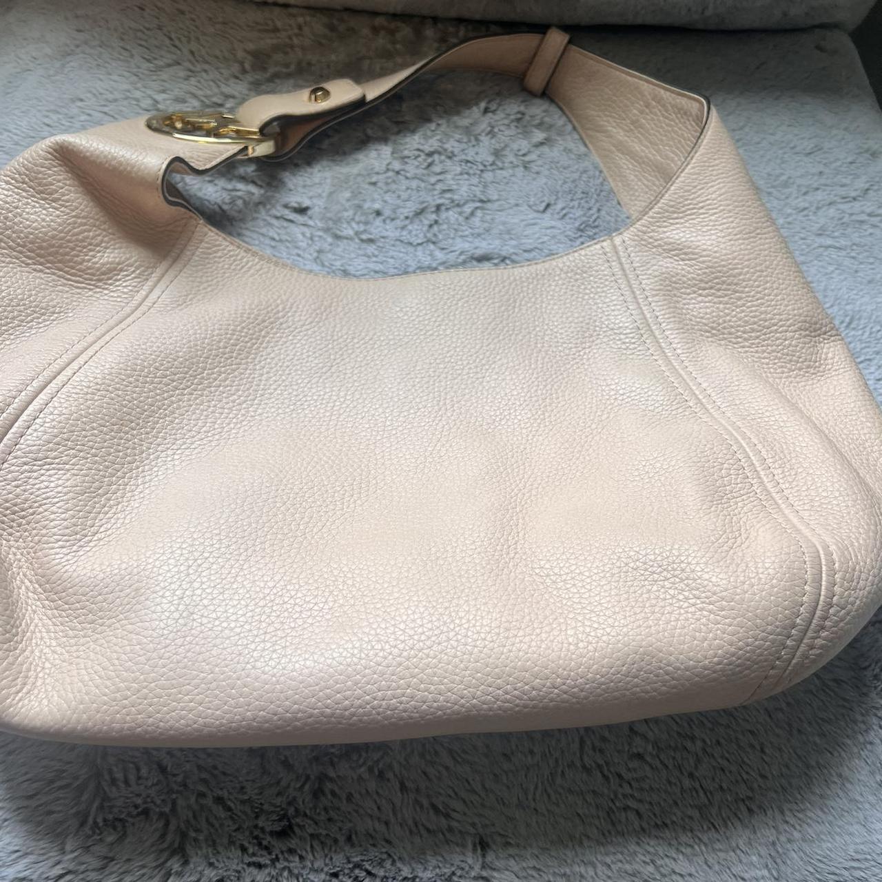 Blush Leather Michael Kors hobo bag. Gently used.  - Depop
