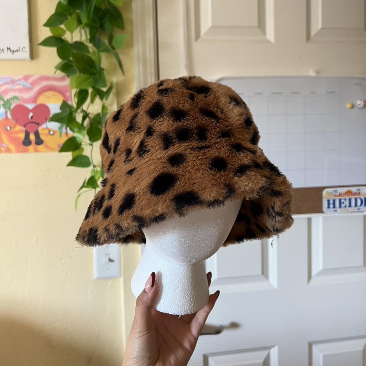 Cheetah Print Bucket Hat Brand Claires Size Depop