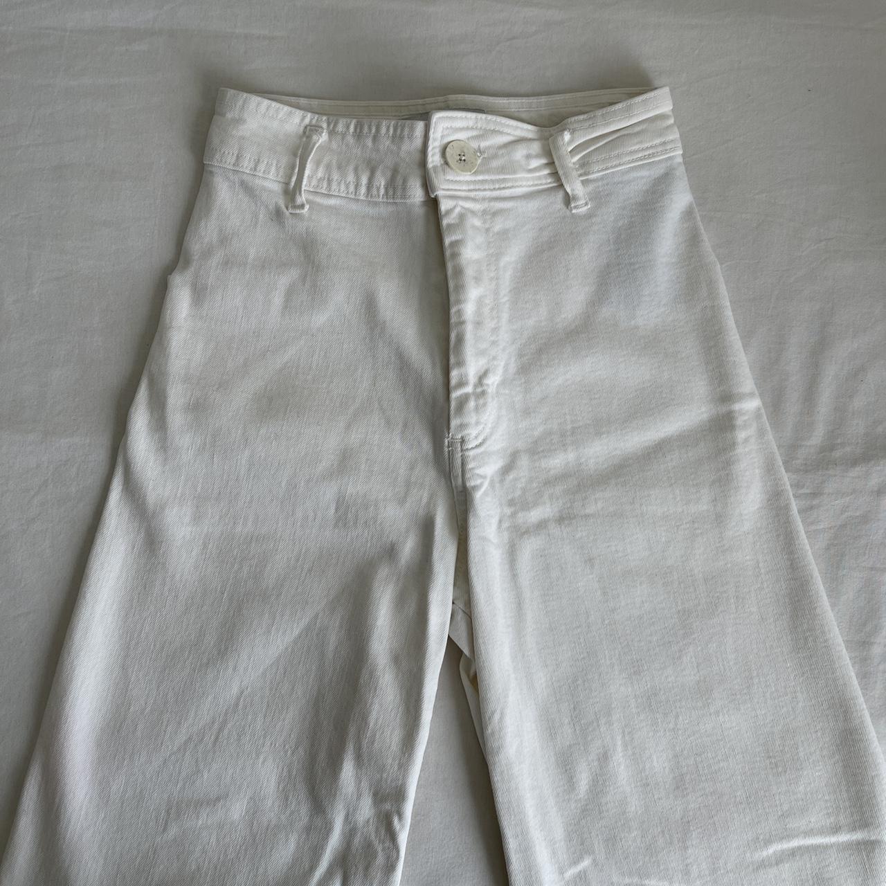 Zara Women's White Trousers | Depop