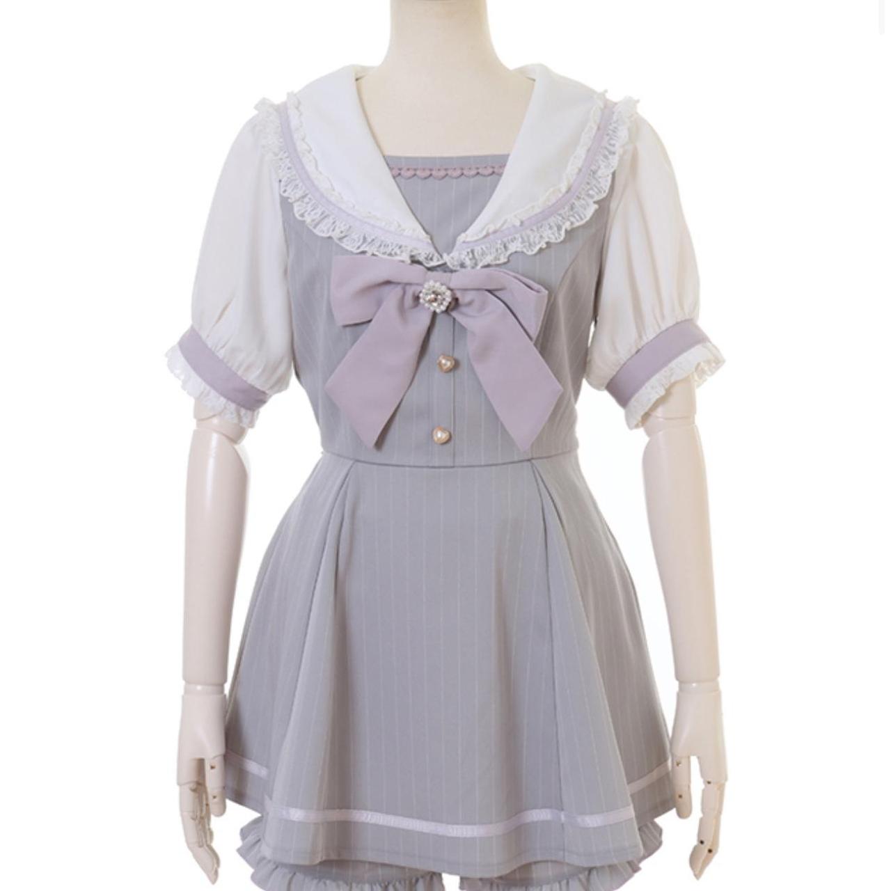 Liz Lisa dress Sailor collar Setup 🩵One size... Depop