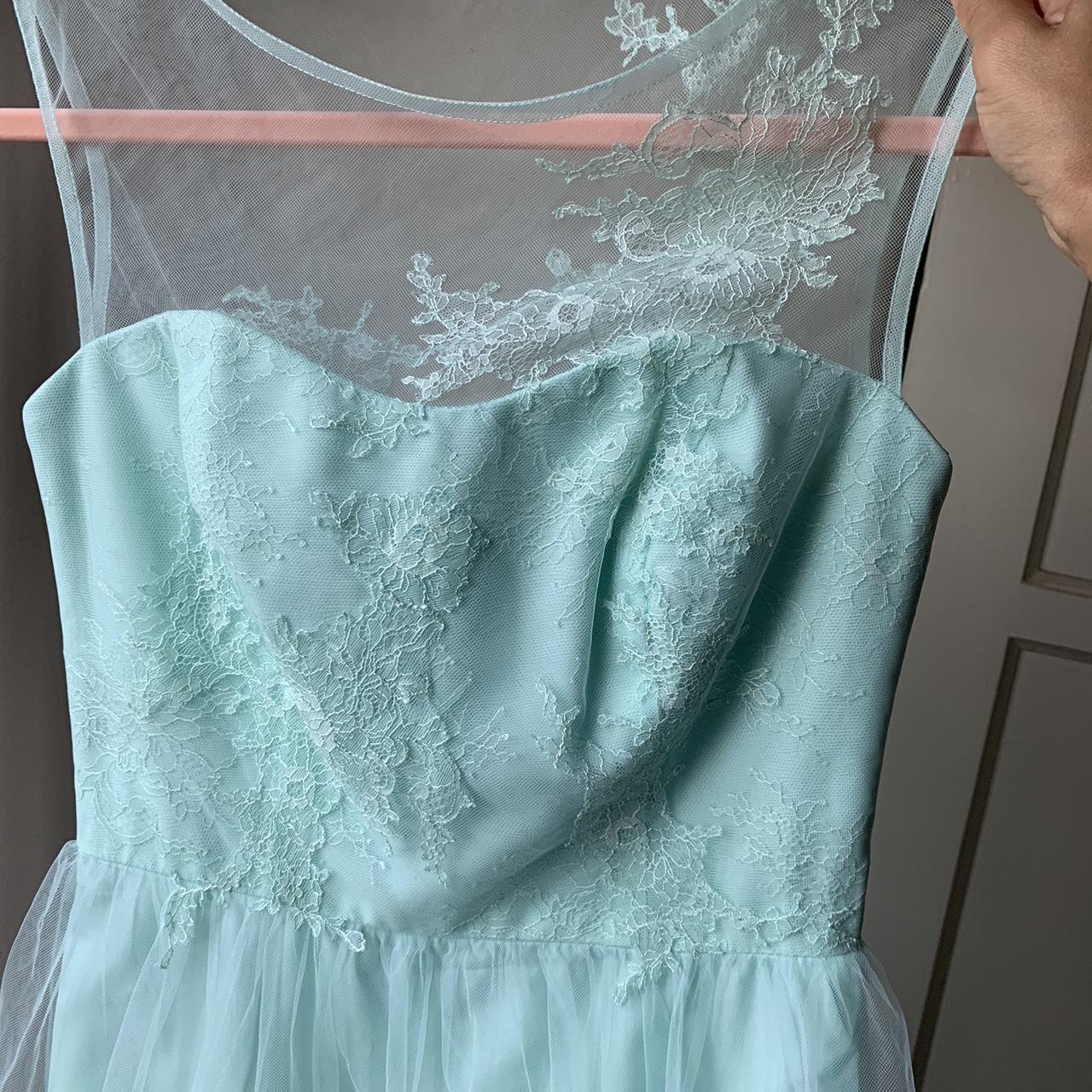 Cute mint green tulle dress in Size 2. Great - Depop