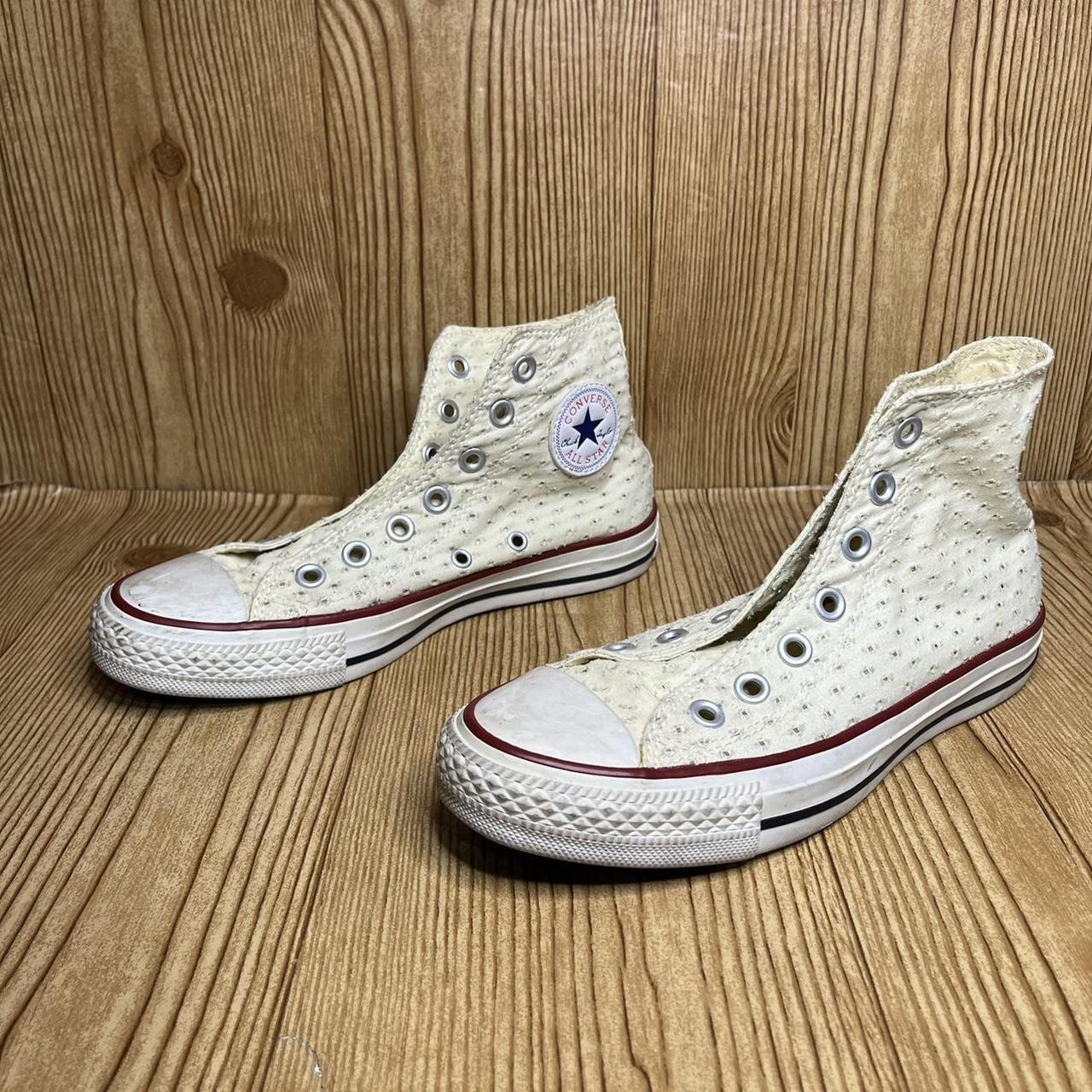 Perforated converse best sale