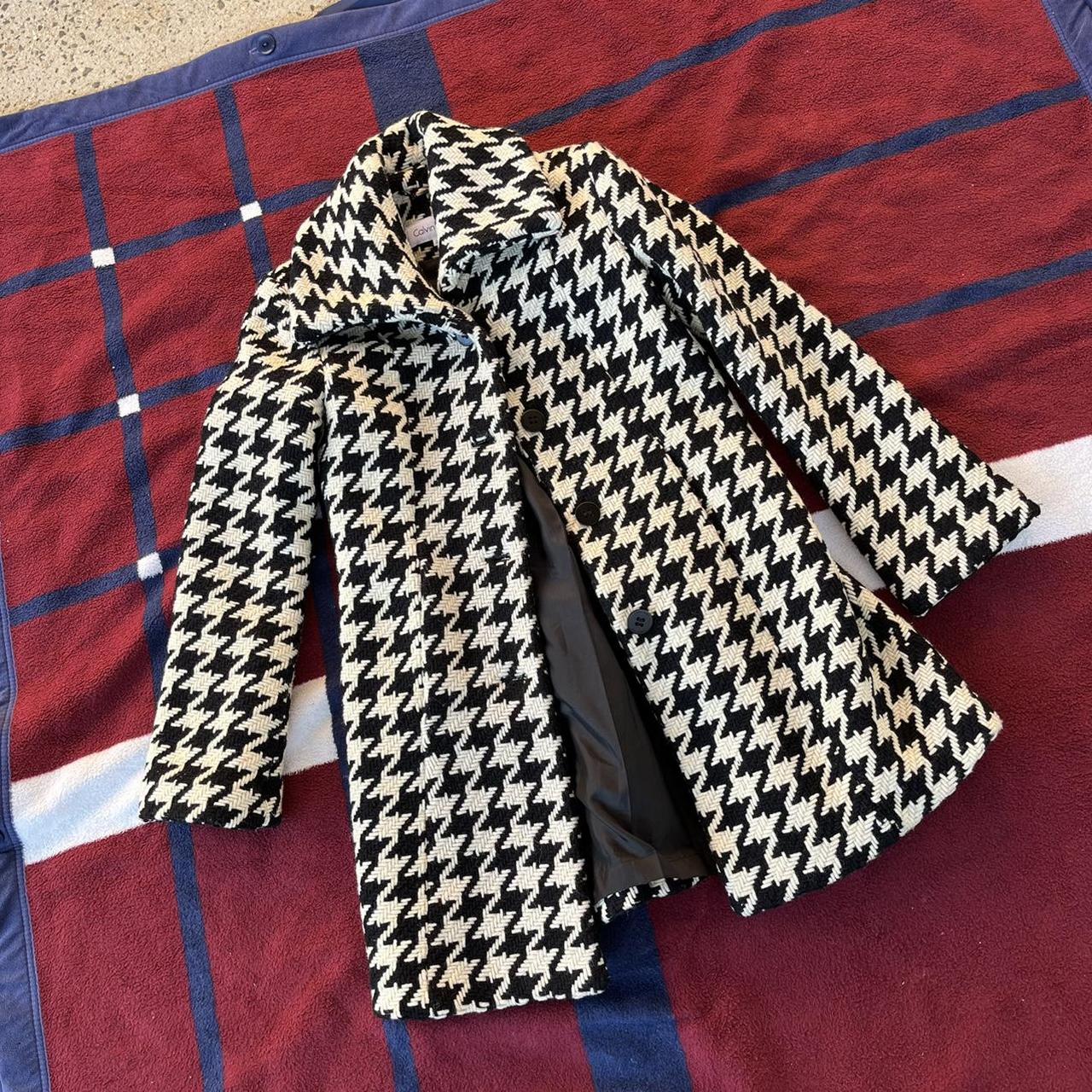 Calvin klein houndstooth coat on sale