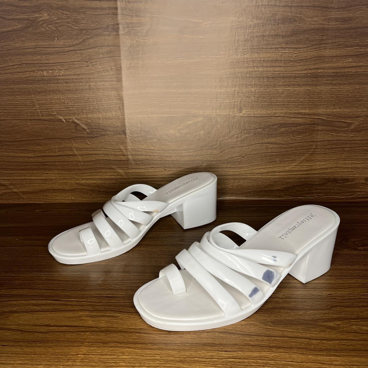 jeffrey campbell white sandals