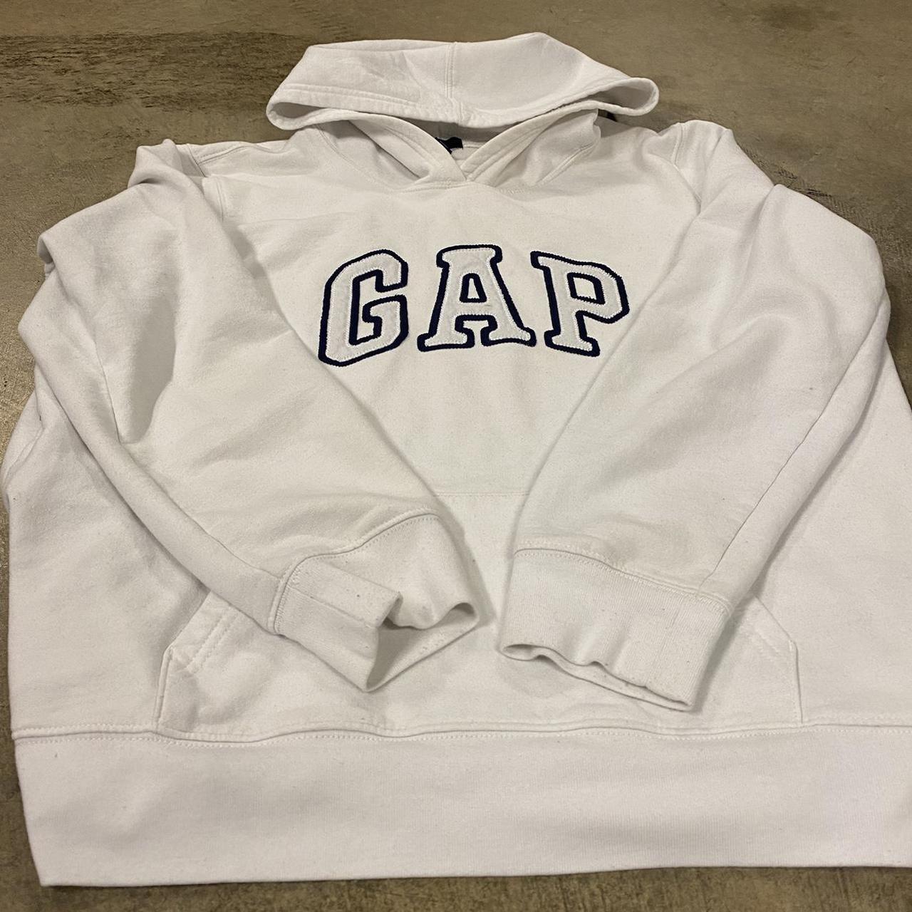 XL white GAP hoodie -perfect condition -hardly... - Depop