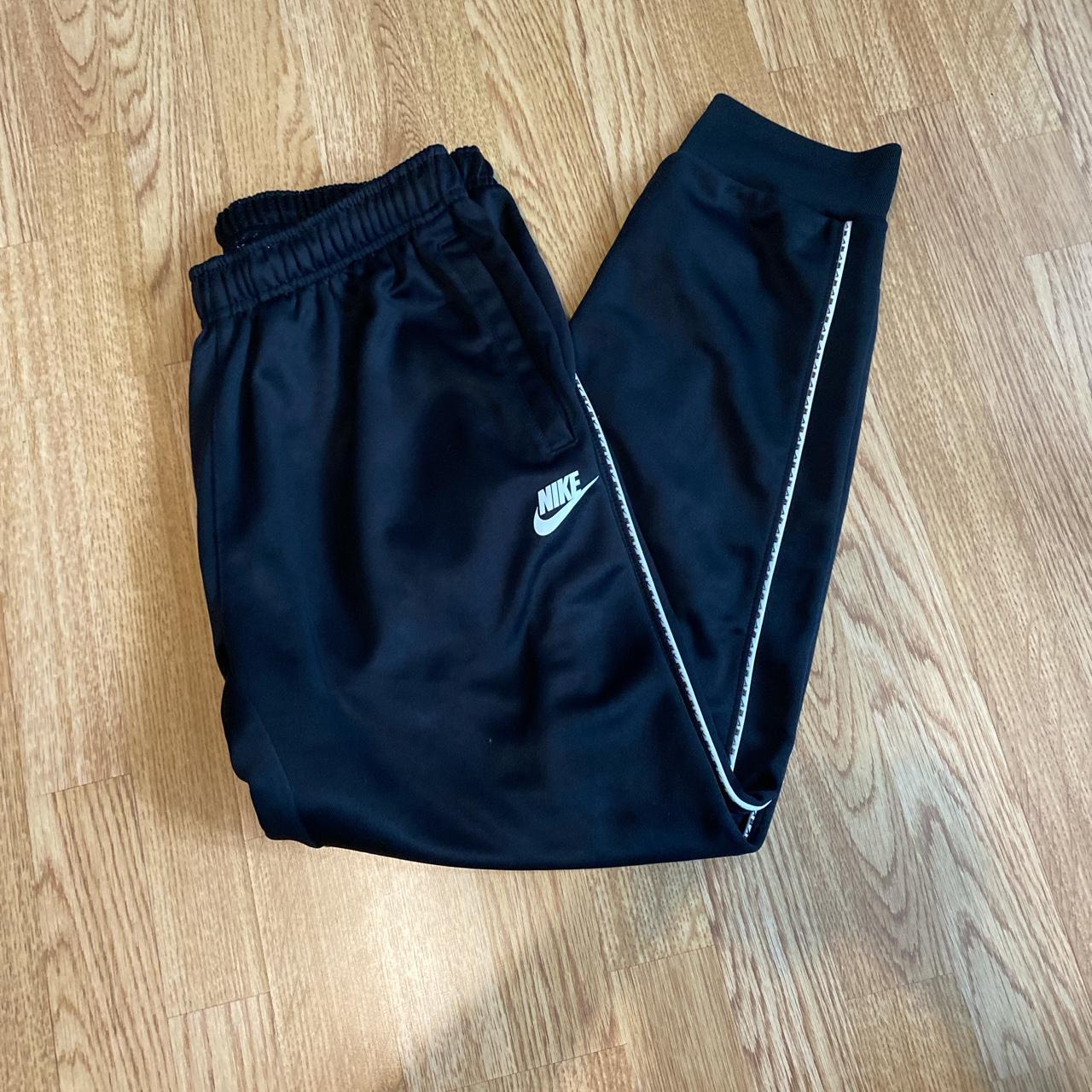 Black Nike tracksuit bottoms Very good condition - Depop