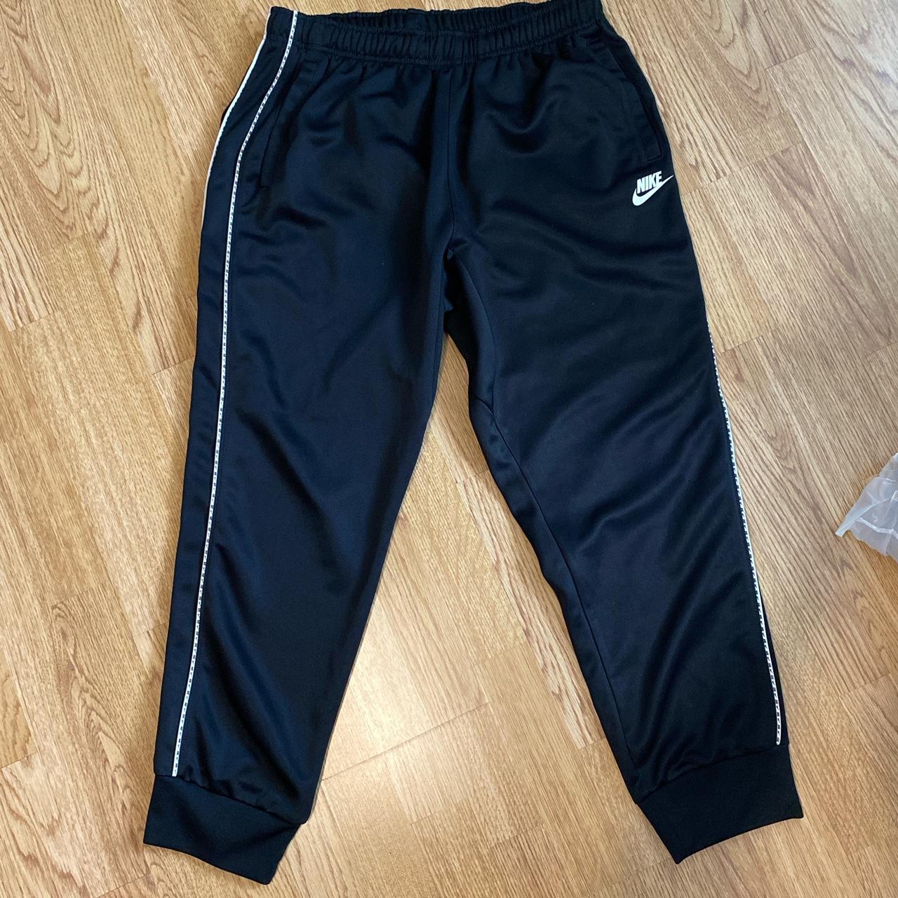 Black Nike tracksuit bottoms Very good condition - Depop