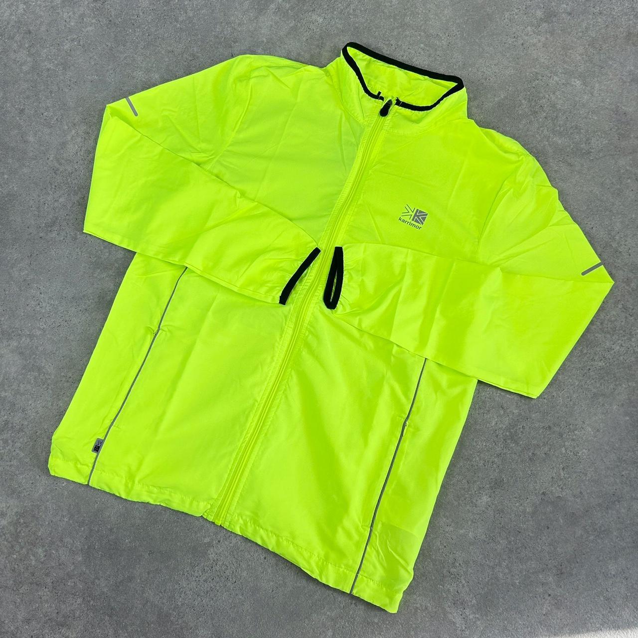 Karrimor Run Jacket Fluorescent Yellow Men s size Depop