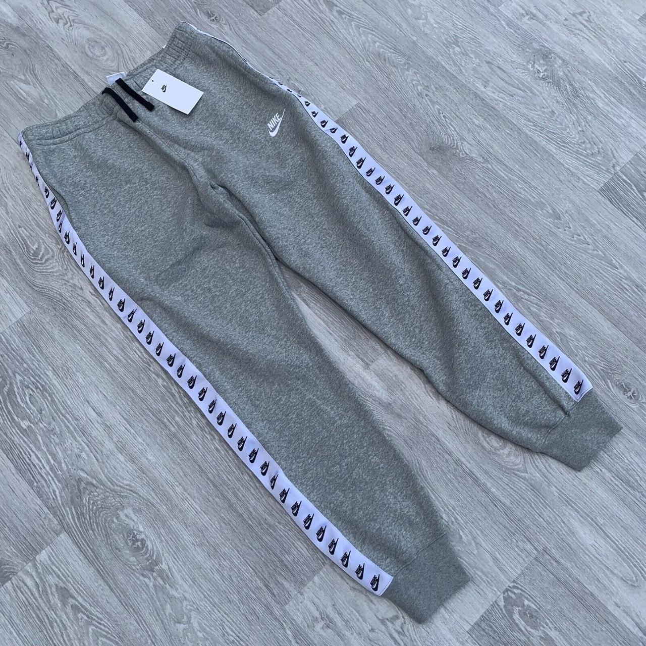 Nike grey hot sale tape tracksuit