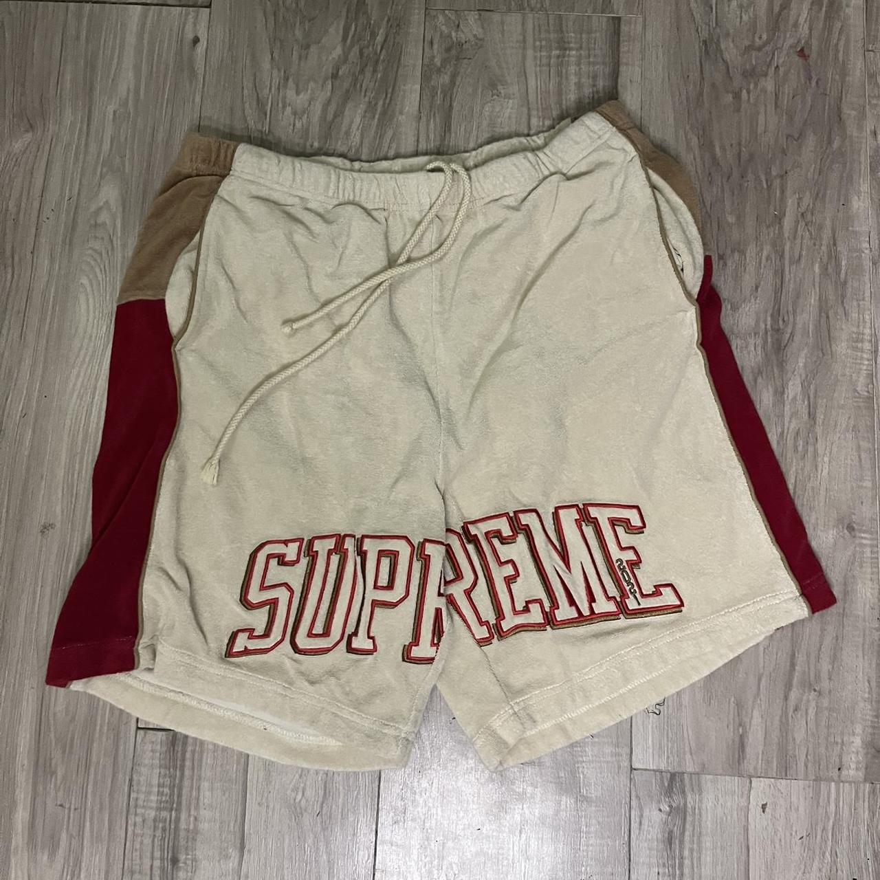 Supreme Terry cloth shorts. priced at $186 on stock... - Depop