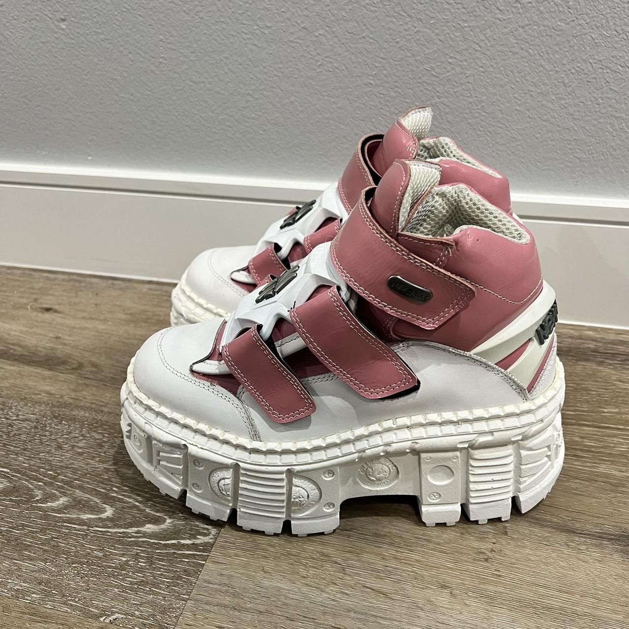 white and pink new rocks size 38 eu/7.5/8 us womens... - Depop