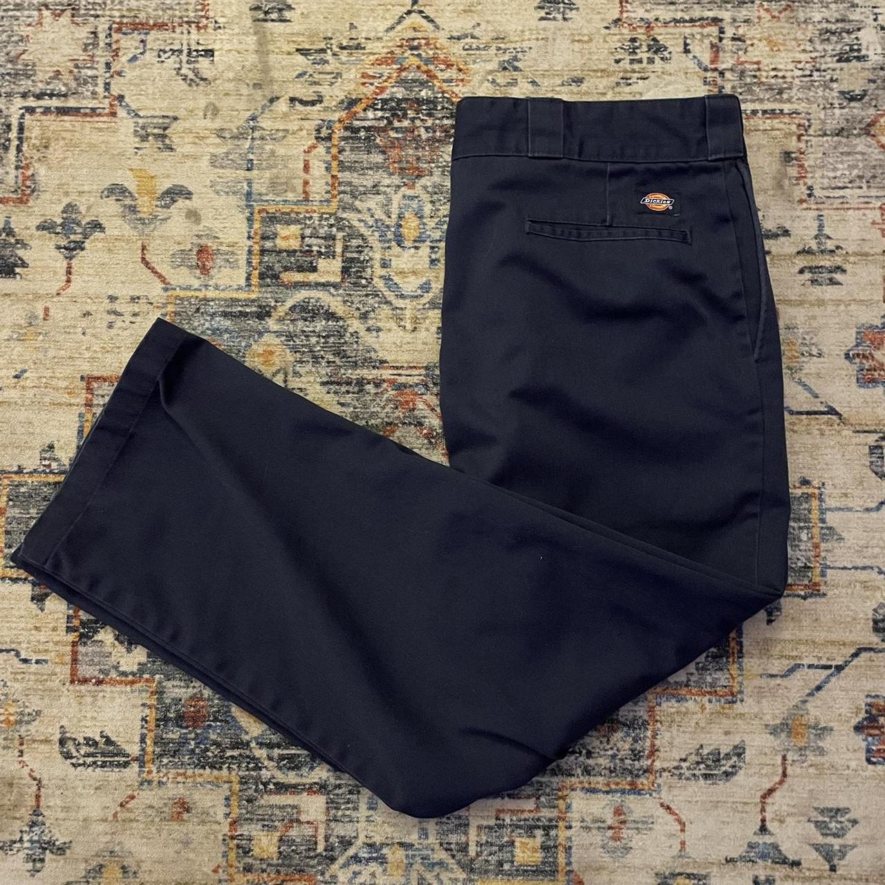 Dickies Men's Reaper Trousers W36 L30 Dark Navy Pleated Front Workwear |  eBay